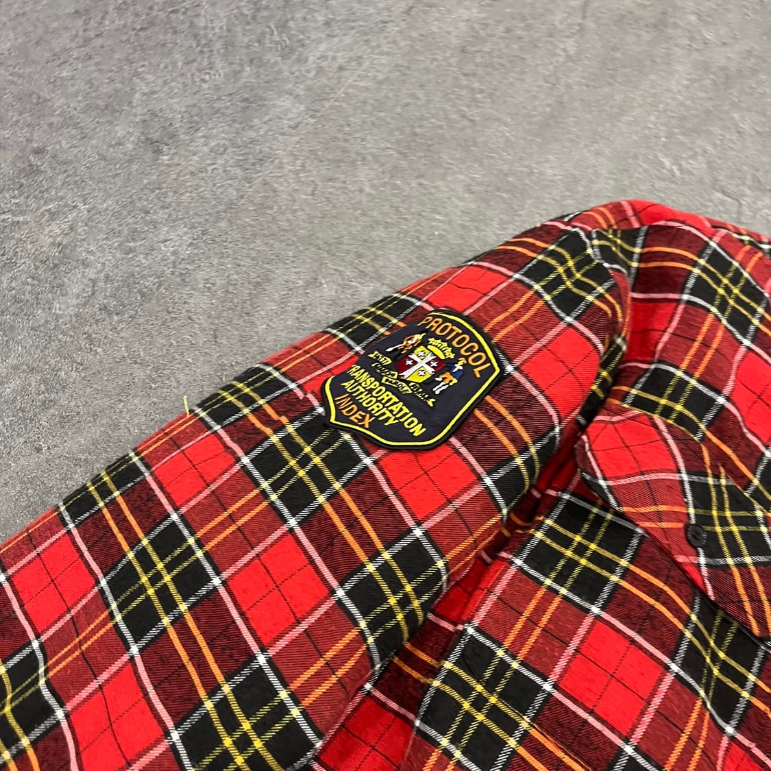 프로토콜 인덱스 체크 누빔 패딩 점퍼  상품이미지5