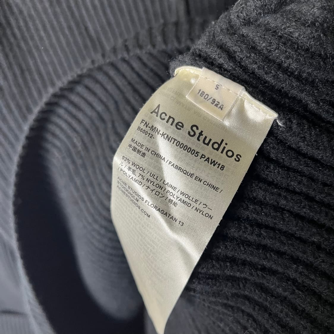 [Acne Studios] 아크네스튜디오 18A/W 반집업 울 니트 상품이미지6