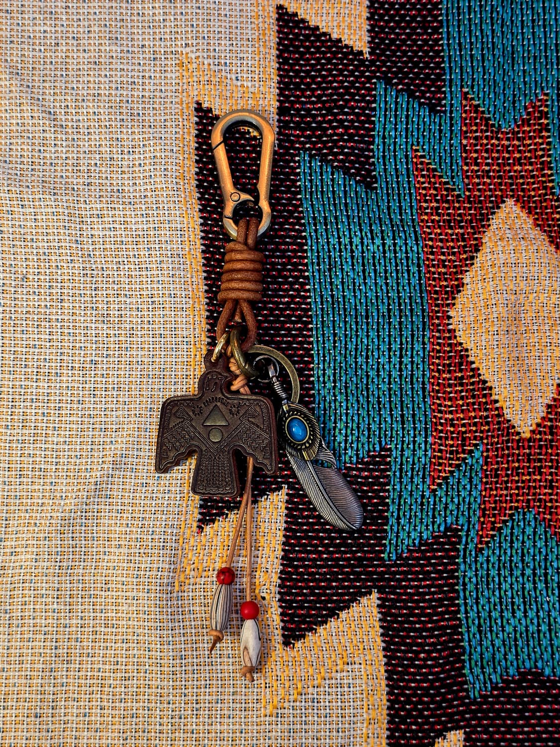 3cross handmade leather eagle keyring 상품이미지1