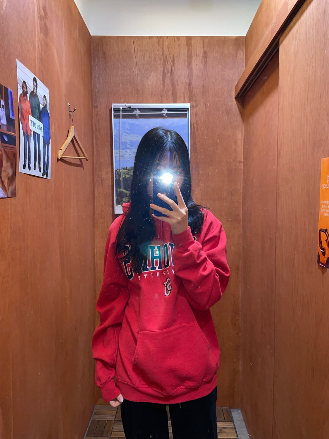 (M) Champion 챔피온 유니버시티 프린팅 후드티 상품이미지1