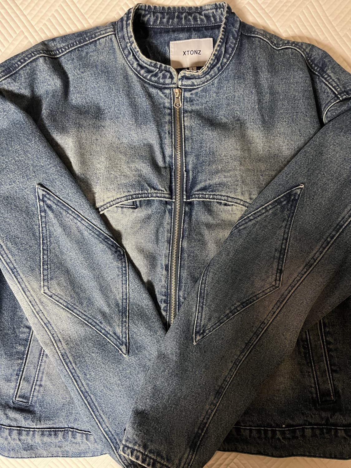엑스톤즈 다이아몬드 데님자켓 상품이미지1