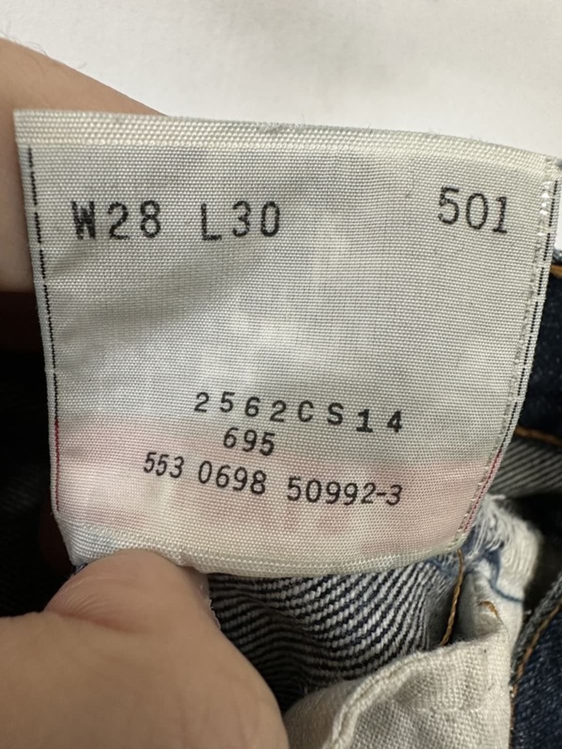 [W28 L30] LEVI'S 리바이스501 90s USA 레어 블랭크탭 상품이미지8