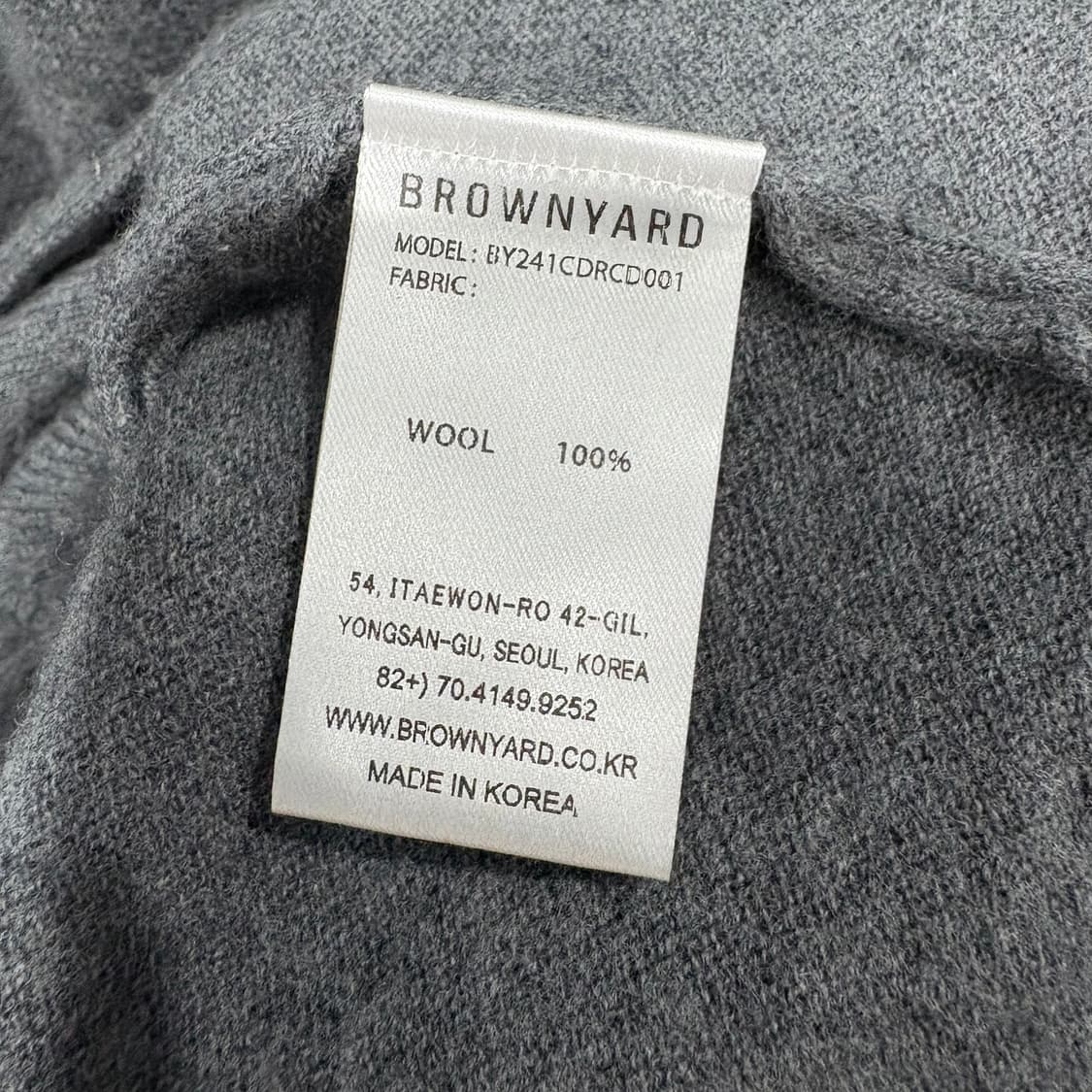 브라운야드 라운드 가디건 상품이미지4