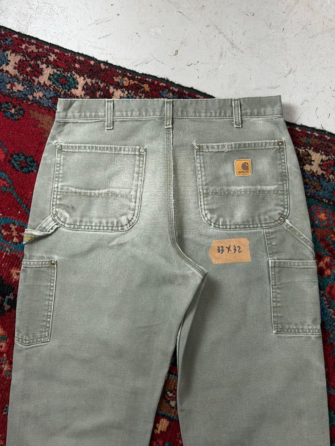 OG 칼하트 B136 더블니 팬츠 칼하트 MOS 모스그린 상품이미지6