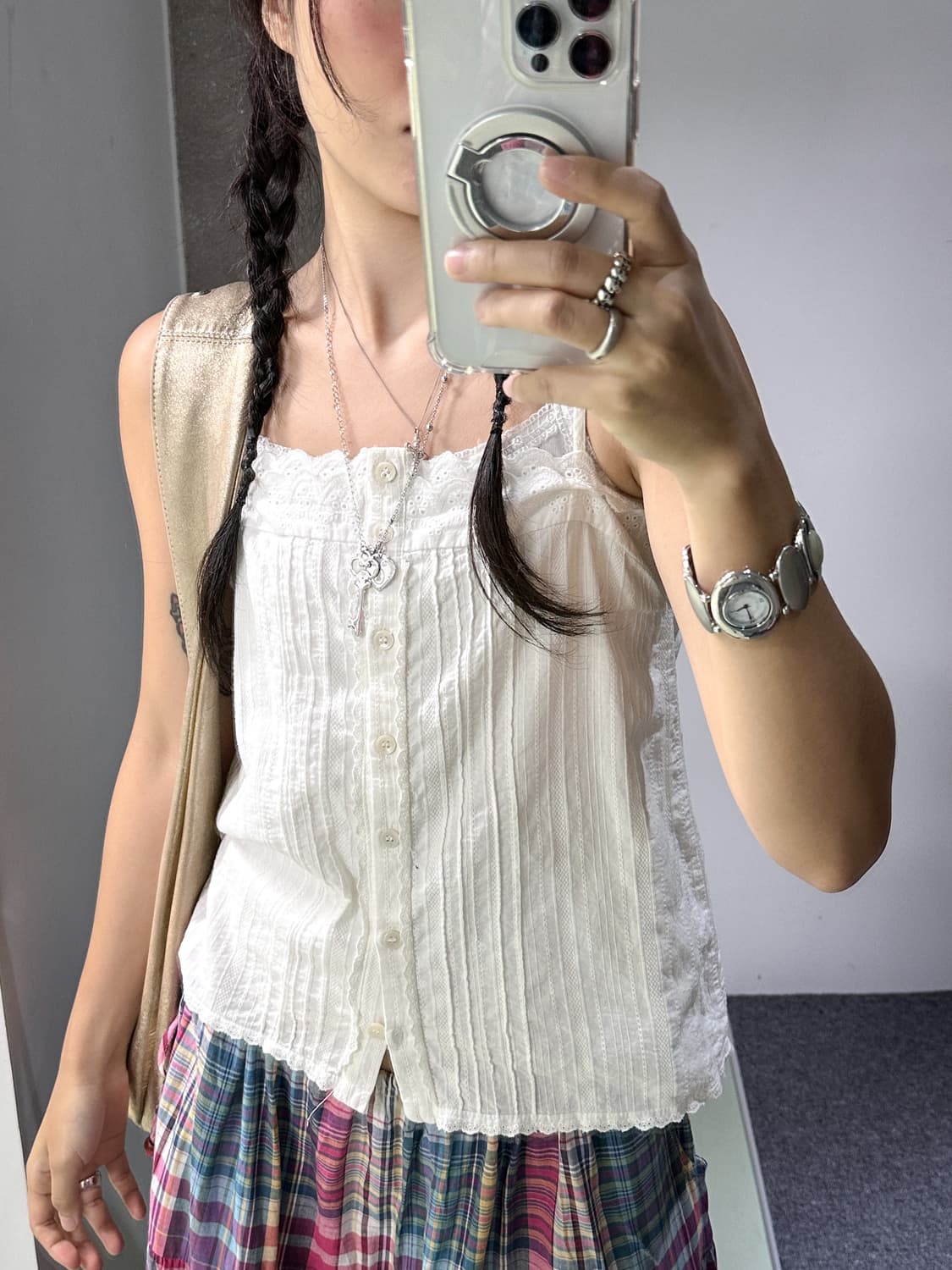 lace strap sleeveless 상품이미지1
