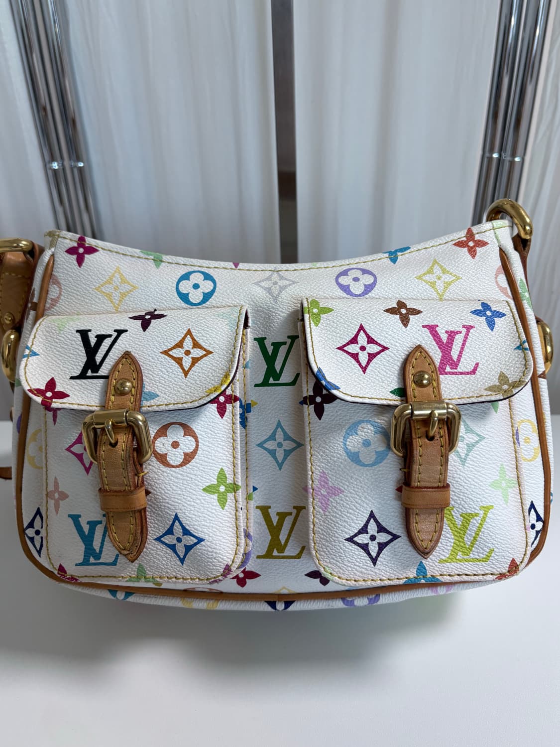 루이미통 멀티컬러 롯지 숄더백 상품이미지7