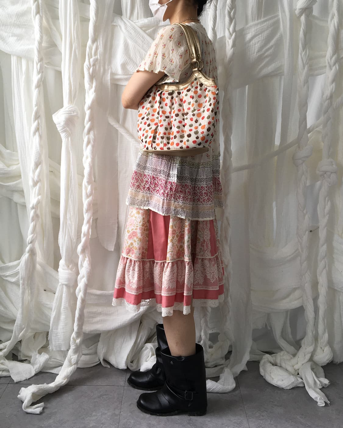  apple pattern bag 상품이미지9