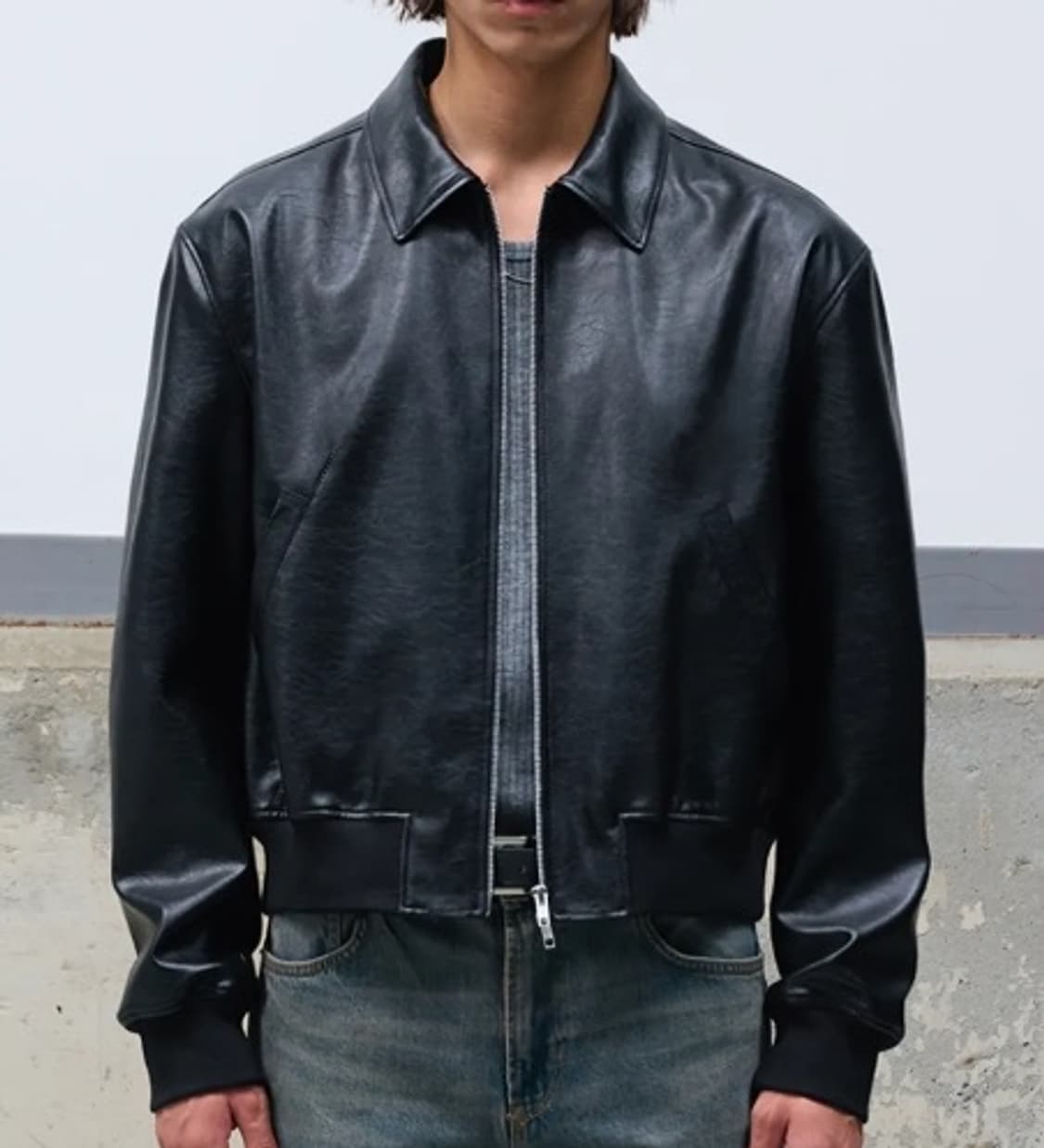 도프제이슨 - 모나크 크롭 레더 블루종 L 상품이미지5