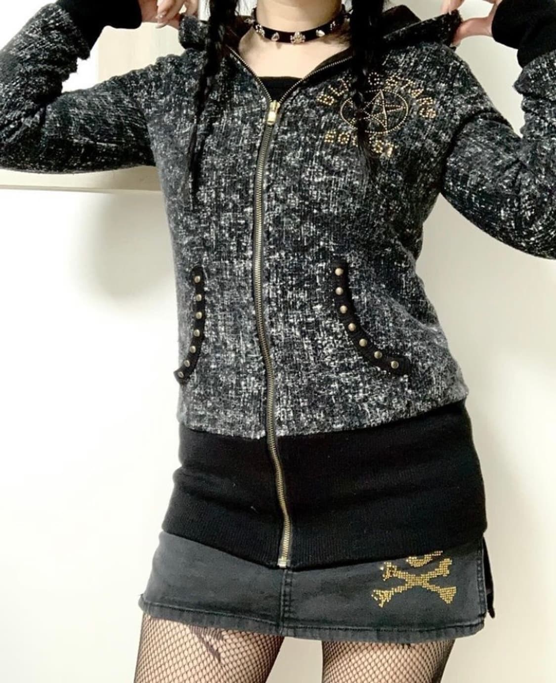 egoist punk long hood zipup 상품이미지4