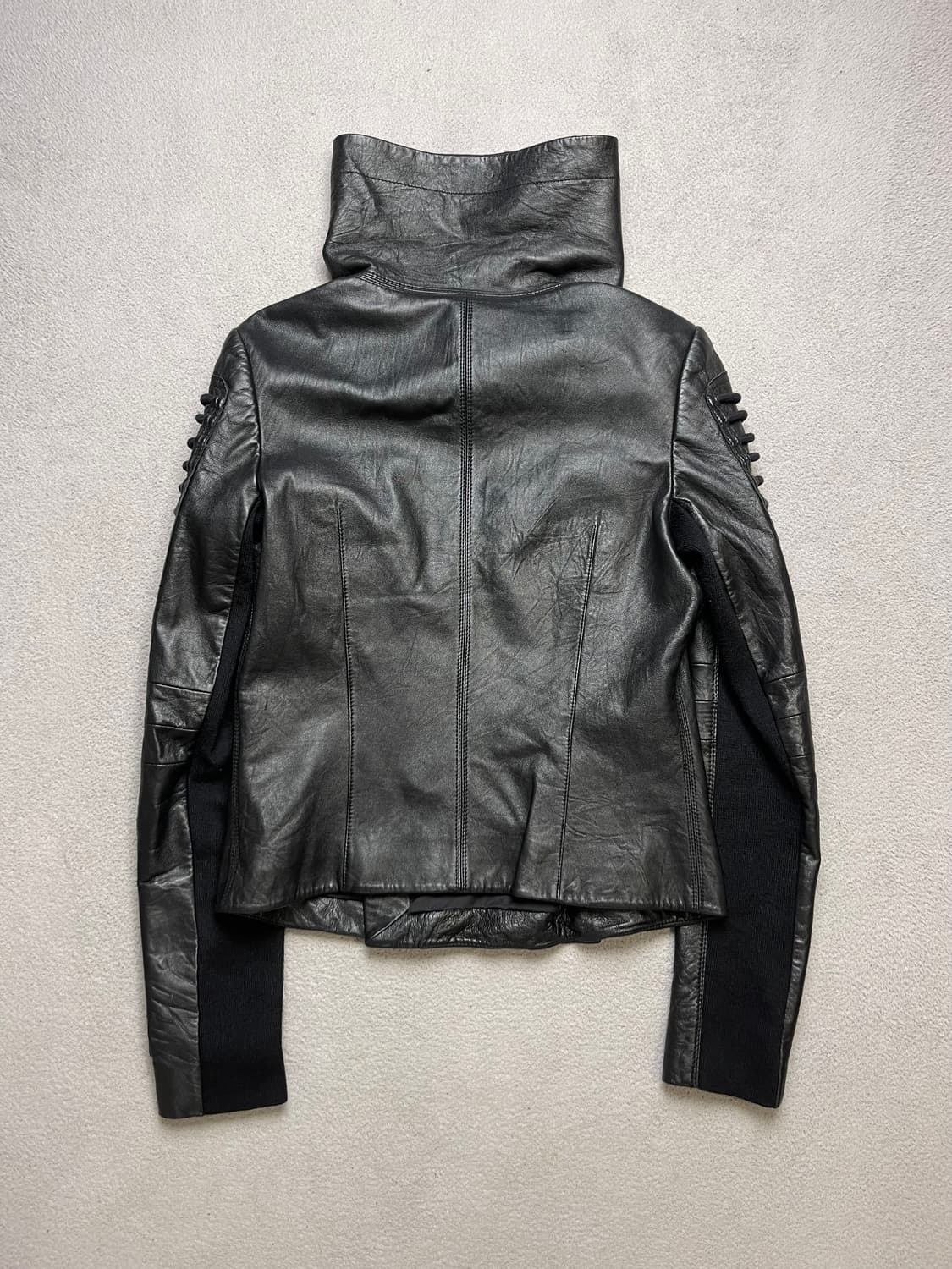 [s] 여성 하이넥 레더자켓 - 양가죽자켓 (릭오웬스 스타일) 상품이미지8