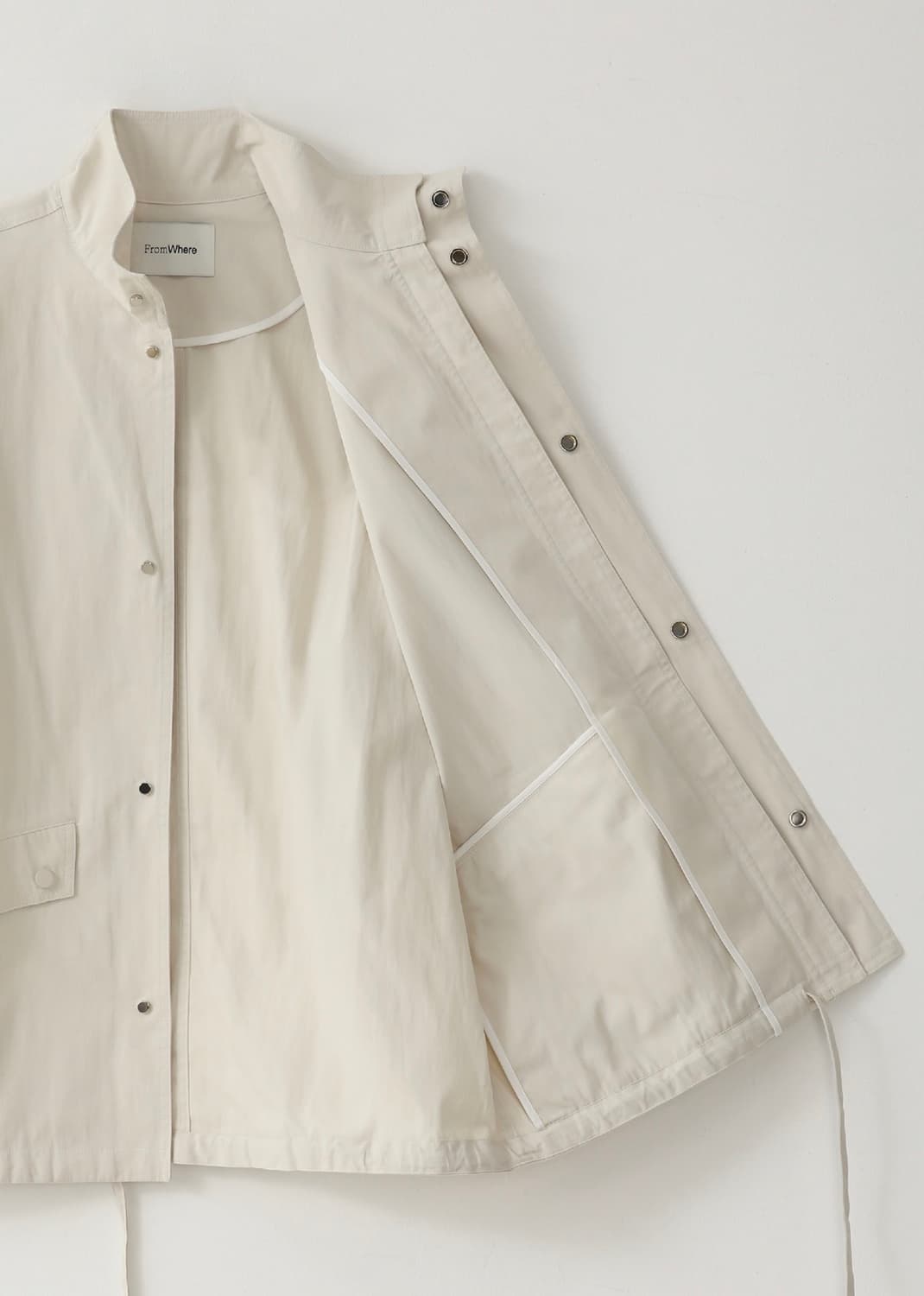 프롬웨얼 스탠드 스트링자켓 트렌치 fromwhere 상품이미지4