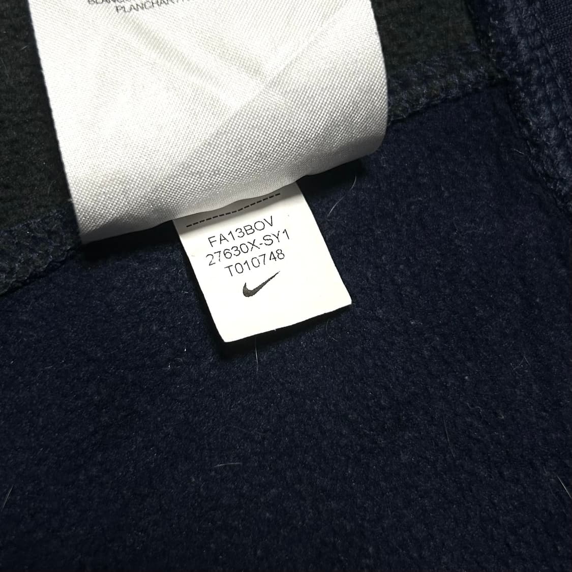 [L] Nike USA 나이키 시라큐스 네이비 폴리 후드티 상품이미지6