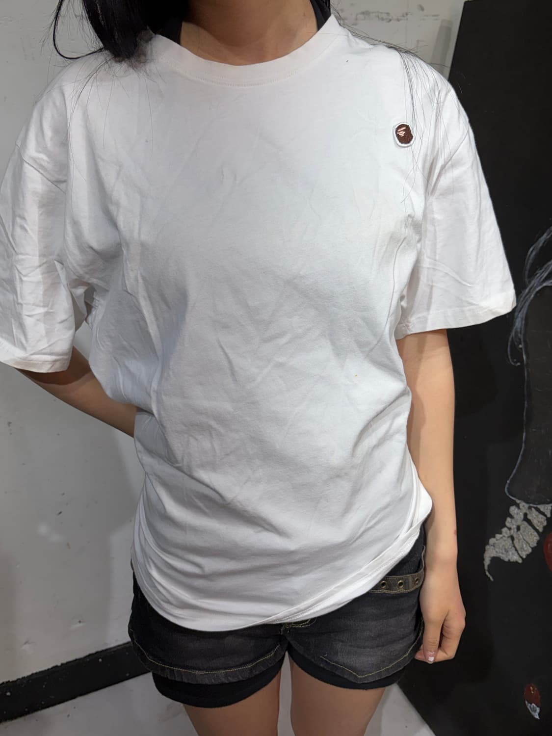 베이프 미니 로고 반팔 티셔츠  상품이미지6