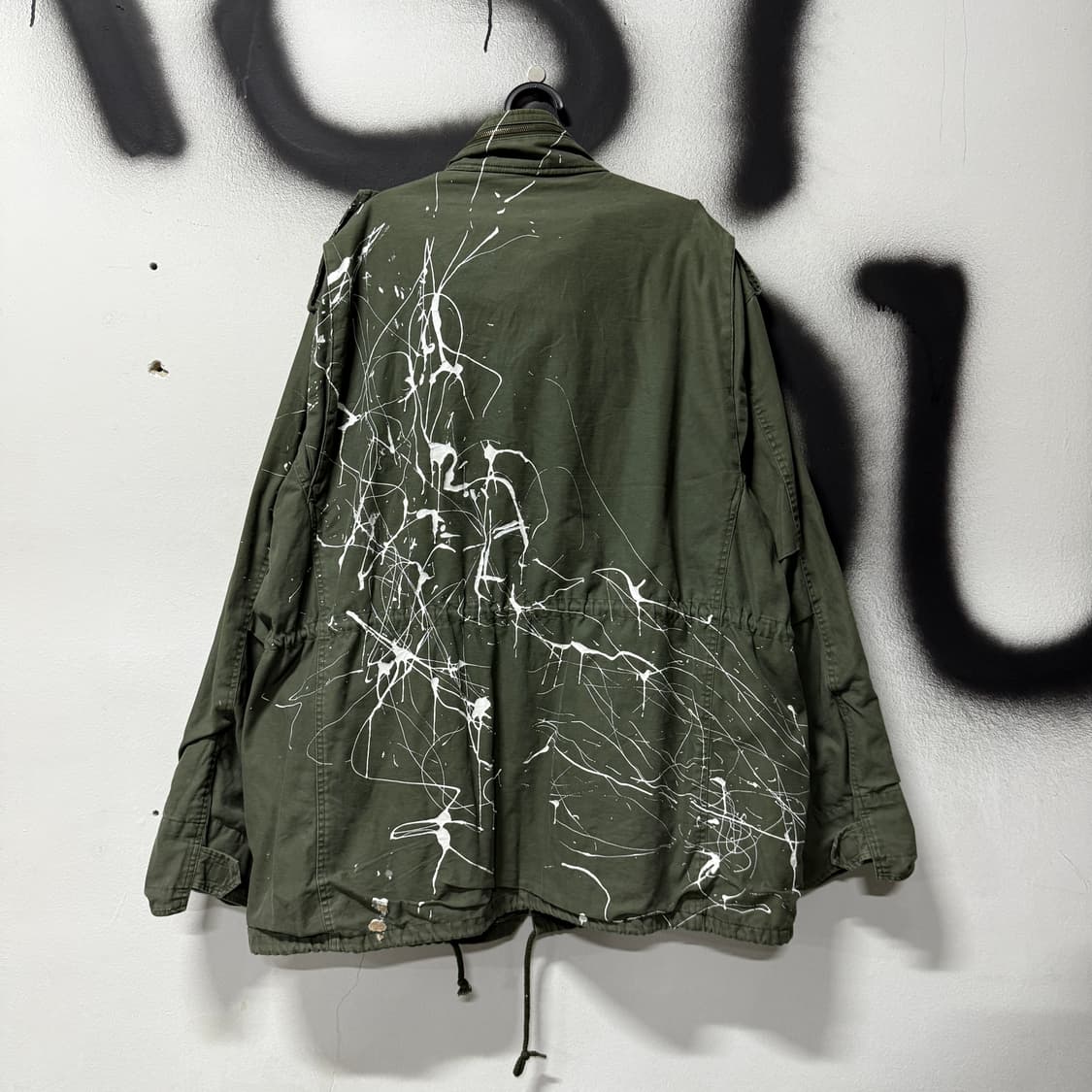 90s 오리지널 밀리터리 로스코 빅 사이즈 더티 프린팅 m65 필드 자켓 상품이미지2