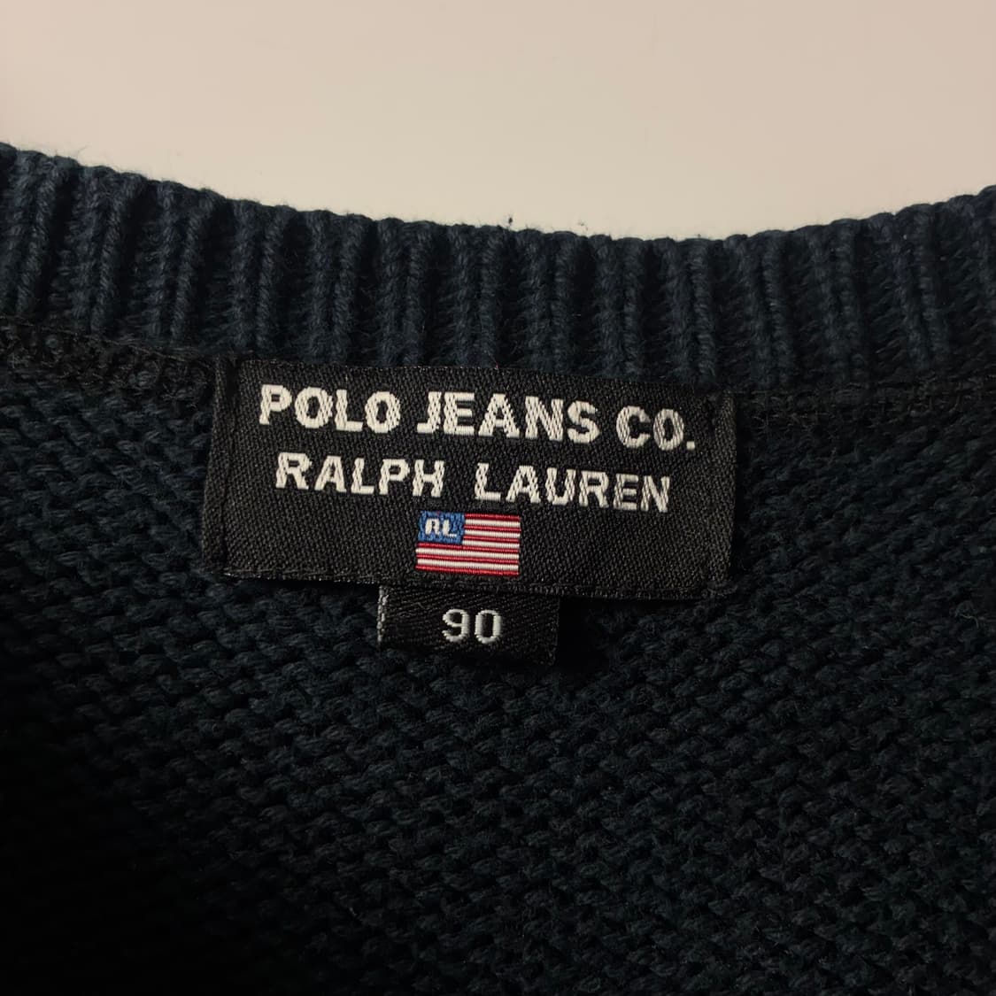 Polo  폴로진스 컴퍼니 RL67 네이비 라운드 니트  상품이미지4