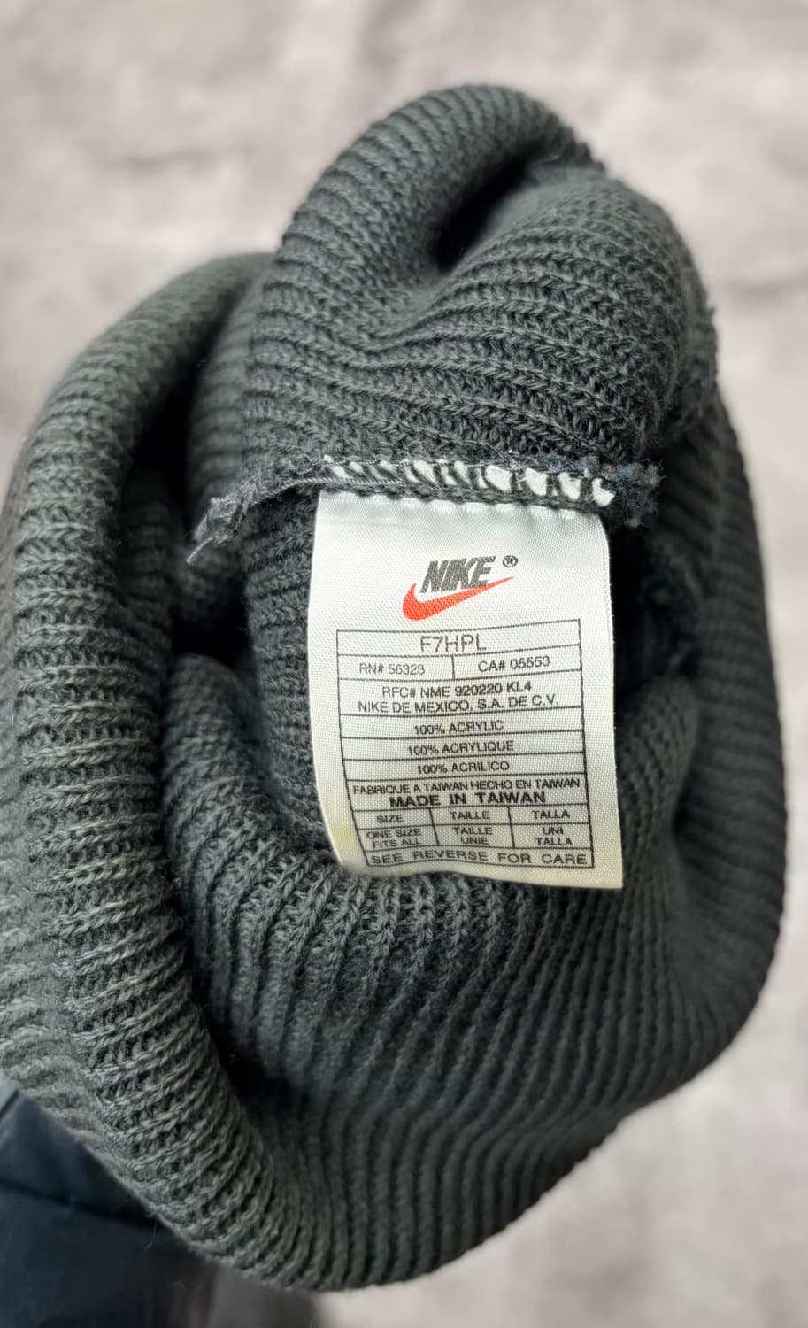 90s 나이키 비니 네이비/블랙 스우시 로고 상품이미지6