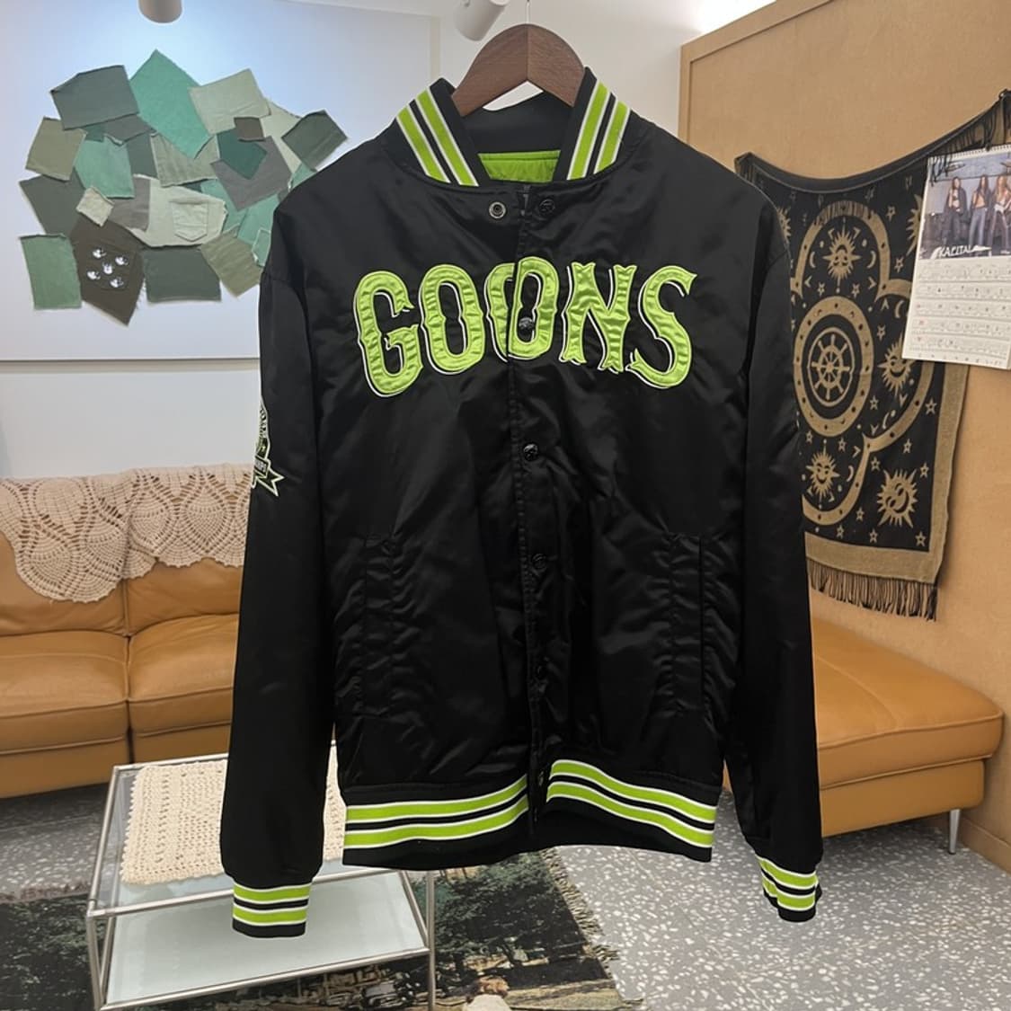 스타터 GOONS 빈티지 스트릿 펑크 키치 바시티 자켓 M C12382 상품이미지3