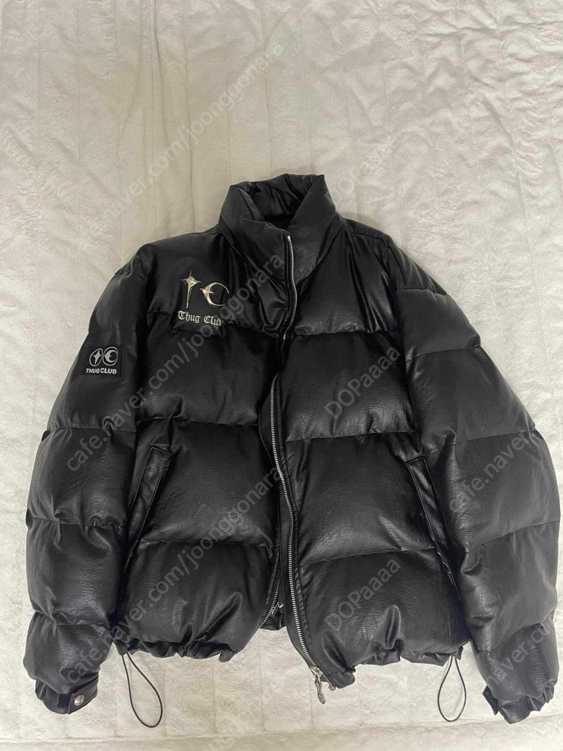 떠그클럽 레더 패딩 블랙 초판 3사이즈 상품이미지1