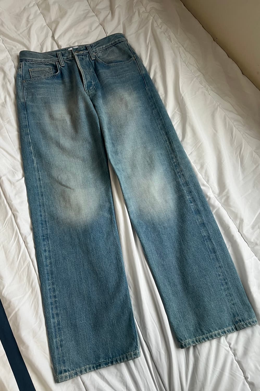 스테디에브리웨어 sew 셀비지 데님팬츠 미디엄블루 2size 상품이미지2