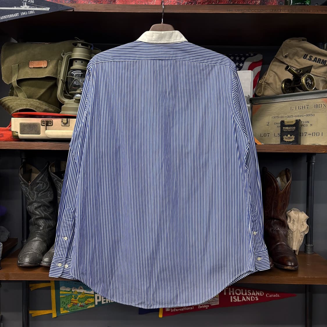 90s 폴로 랄프로렌 윔블던 니트드레스 스트라이프 저지셔츠 N445 상품이미지2