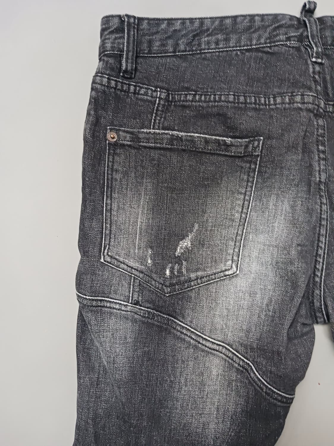 [34] 디스퀘어드2 디스 블랙 타이디바이커진 청바지 상품이미지8