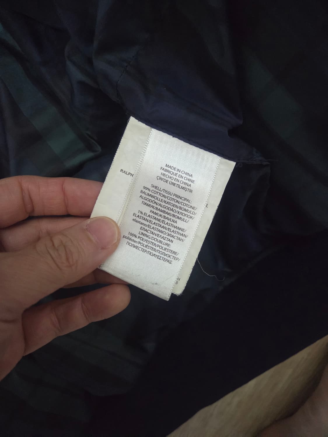 폴로 팔라스 코듀로이 패딩 네이비 M 상품이미지3