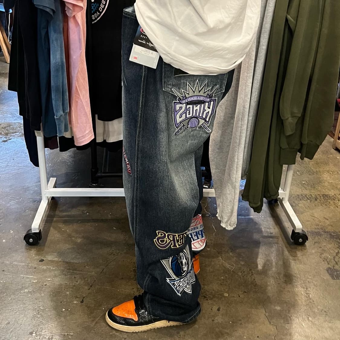 DIANLAO NBA PATCH Denim Pants  상품이미지8