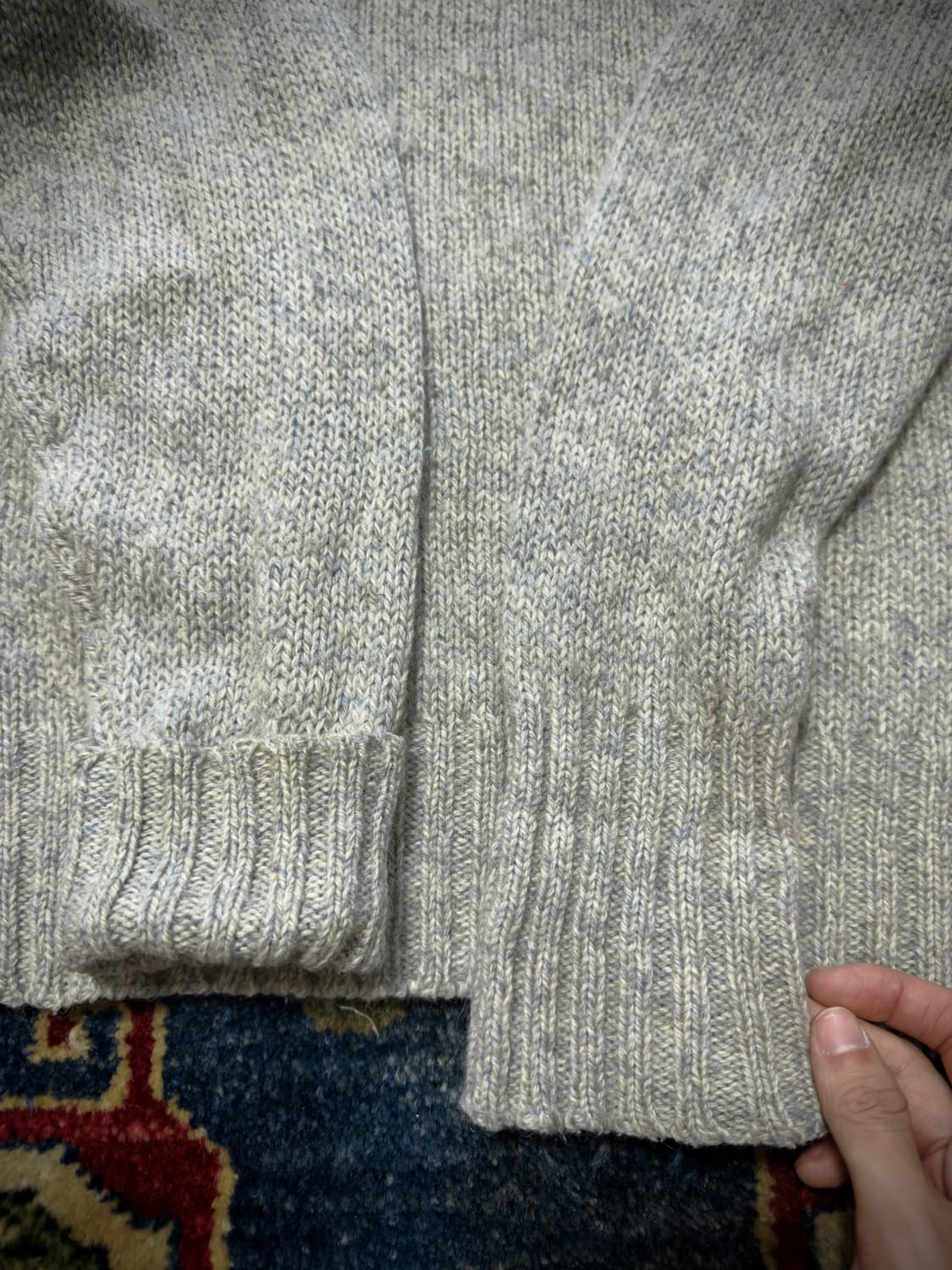 60s Woolrich wool fisherman Knit 상품이미지6