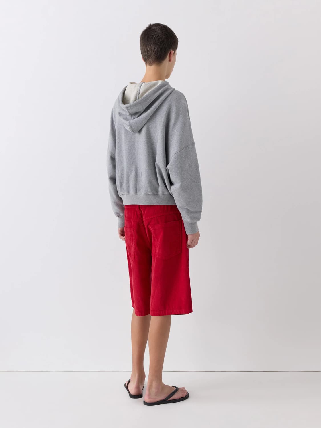 (S,M,L,XL)/ 기마구아스 CAREFUL 후드집업 그레이 상품이미지5