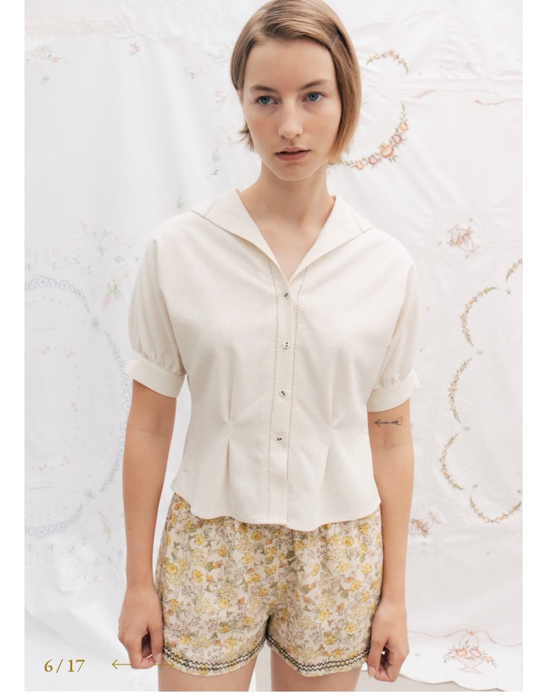 Viaplain 비아플레인 via nori simple blouse 상품이미지2