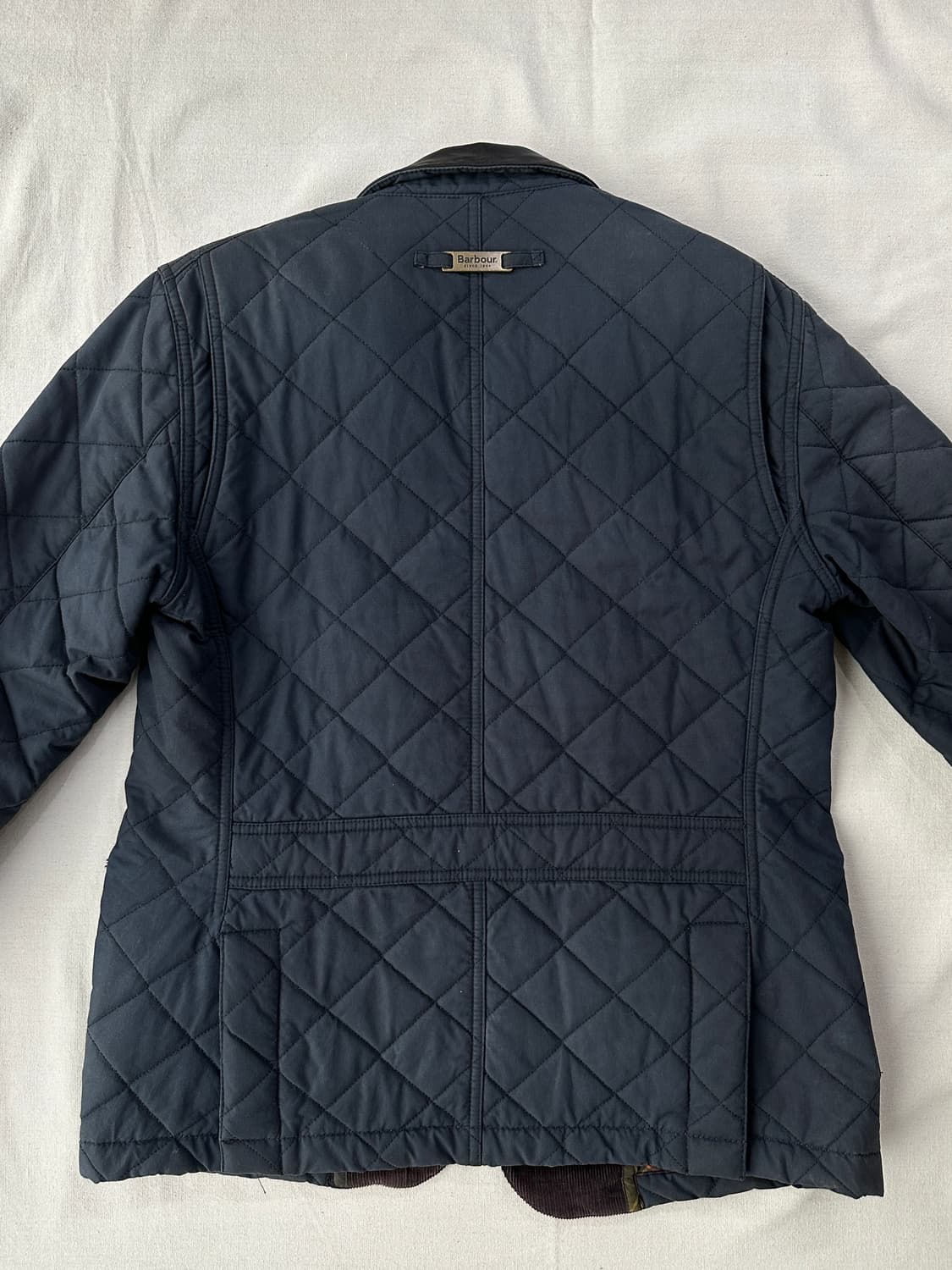바버 네이비 왁스 퀼팅 자켓 여성 S 상품이미지8