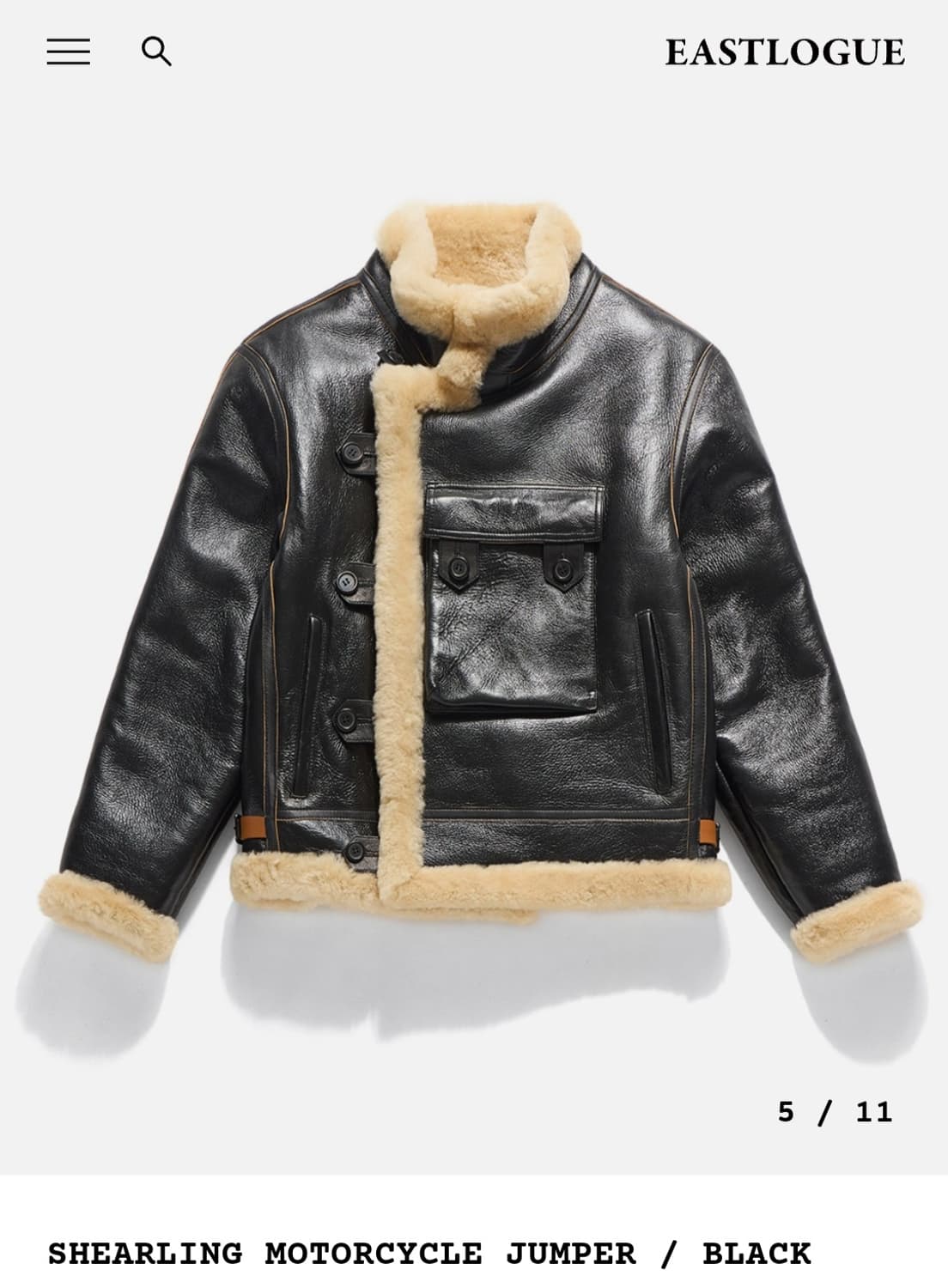 구매합니다) 이스트로그 모터사이클 무스탕 S~M 상품이미지3