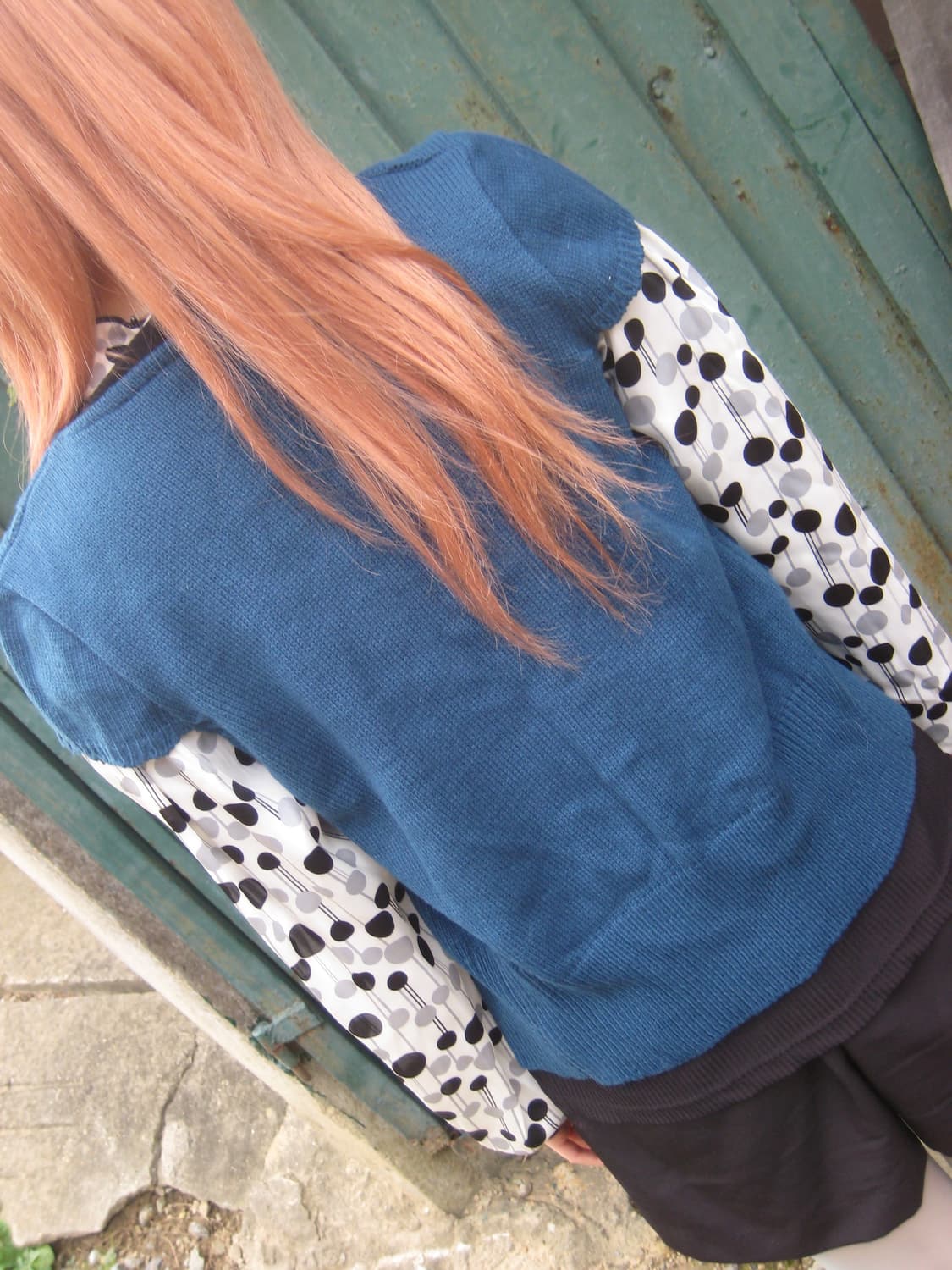 Vintage Blue Knit Vest  상품이미지2