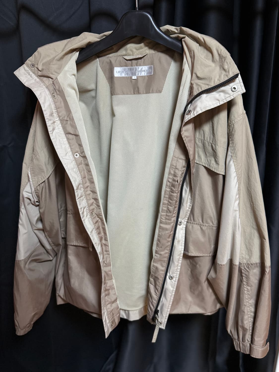 liful 윈드브레이커 khaki beige 2size(XL) 상품이미지3