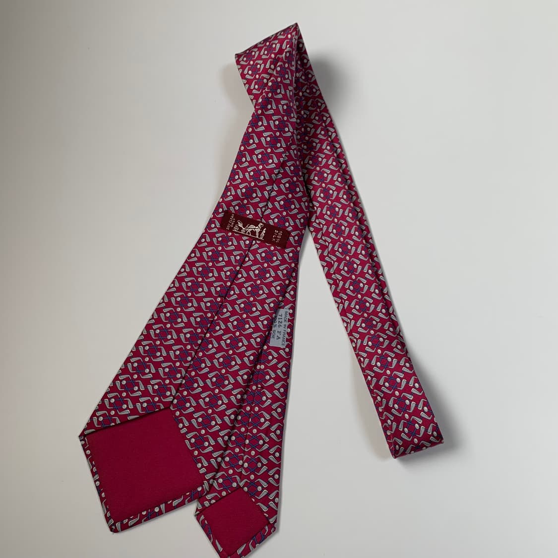 에르메스(HERMES) 명품 프랑스 100실크 결혼식넥타이 A등급 상품이미지9