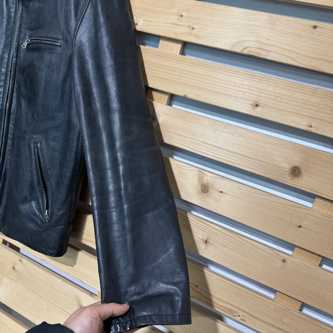 폴로 가죽 자켓 상품이미지5