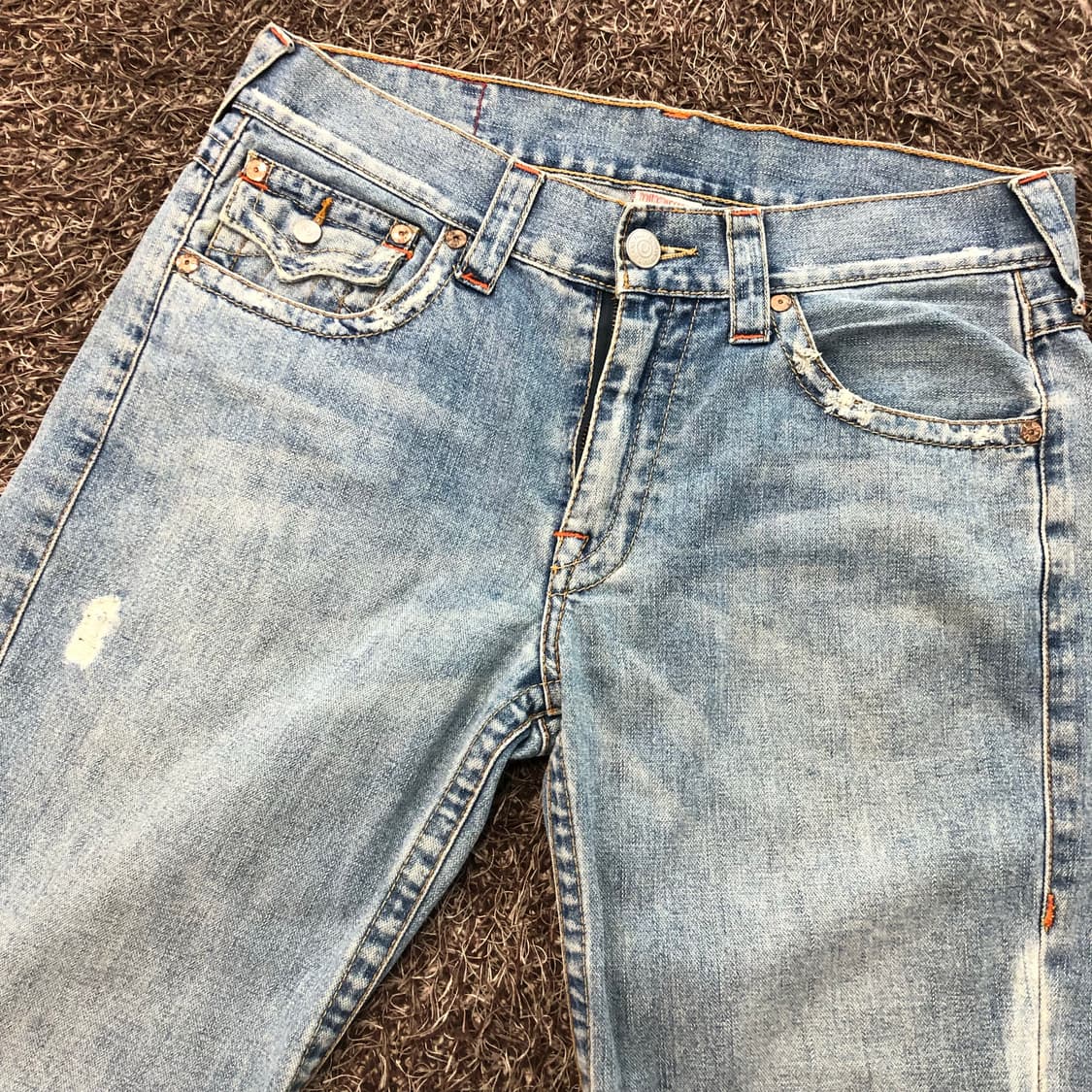 트루릴리전 조이 하프 디스 데님 팬츠 상품이미지7