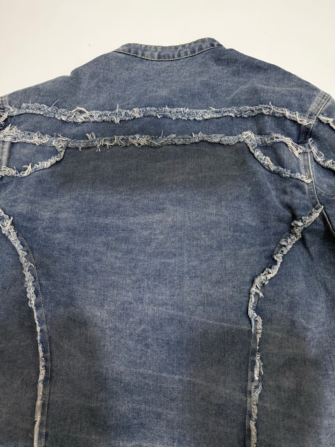 VTG WASHED FRINGE DETAIL DENIM JACKET 상품이미지6