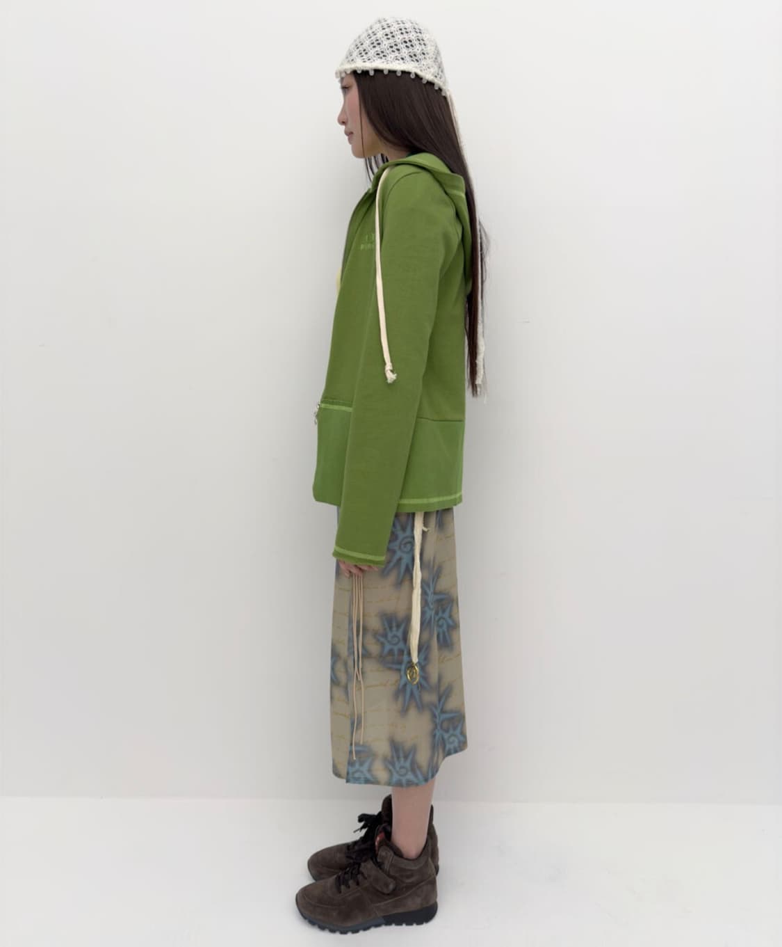 퓨레 - Dotori zip-up hoodie Green 상품이미지2