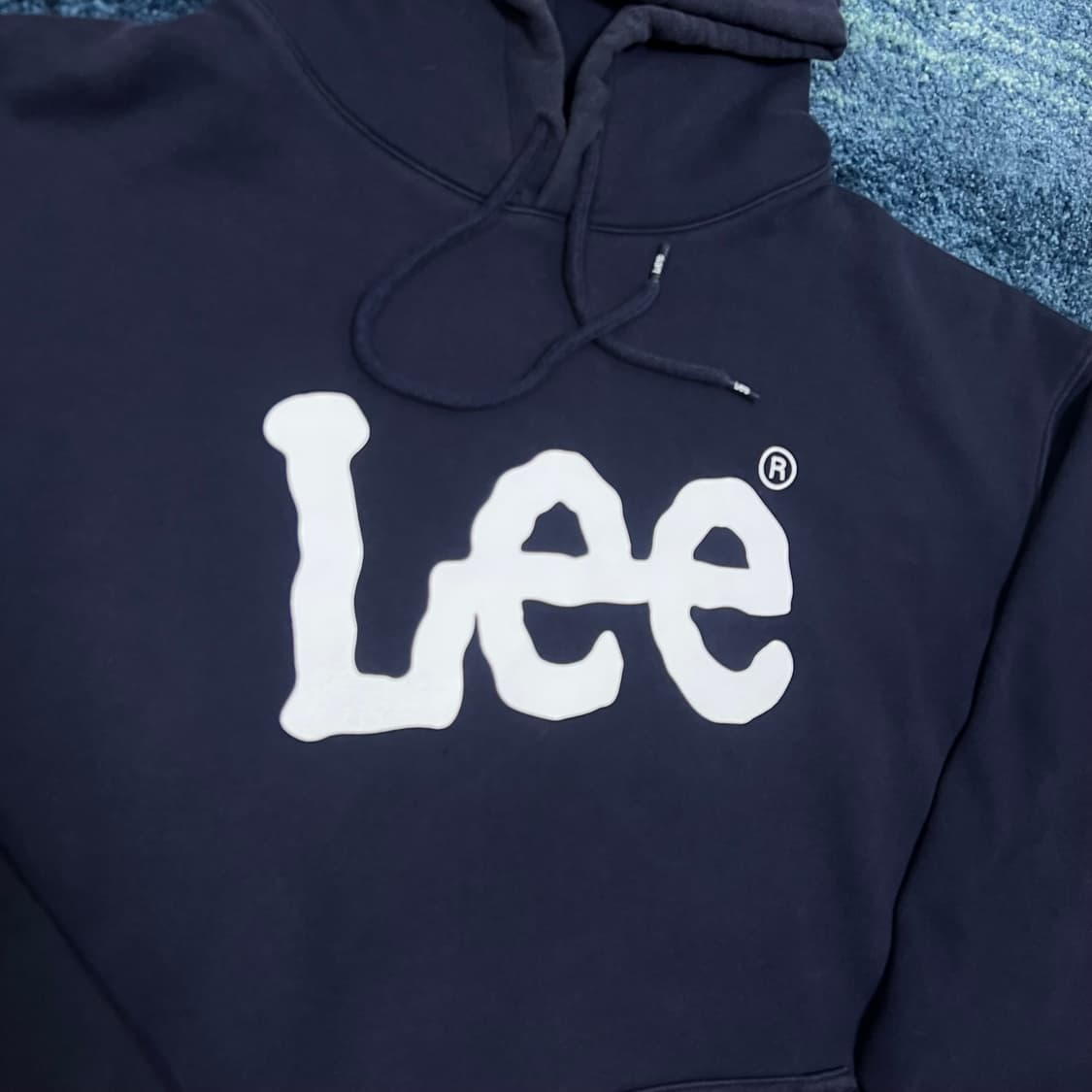 LEE 리 네이비 쭈리 후드티 상품이미지3