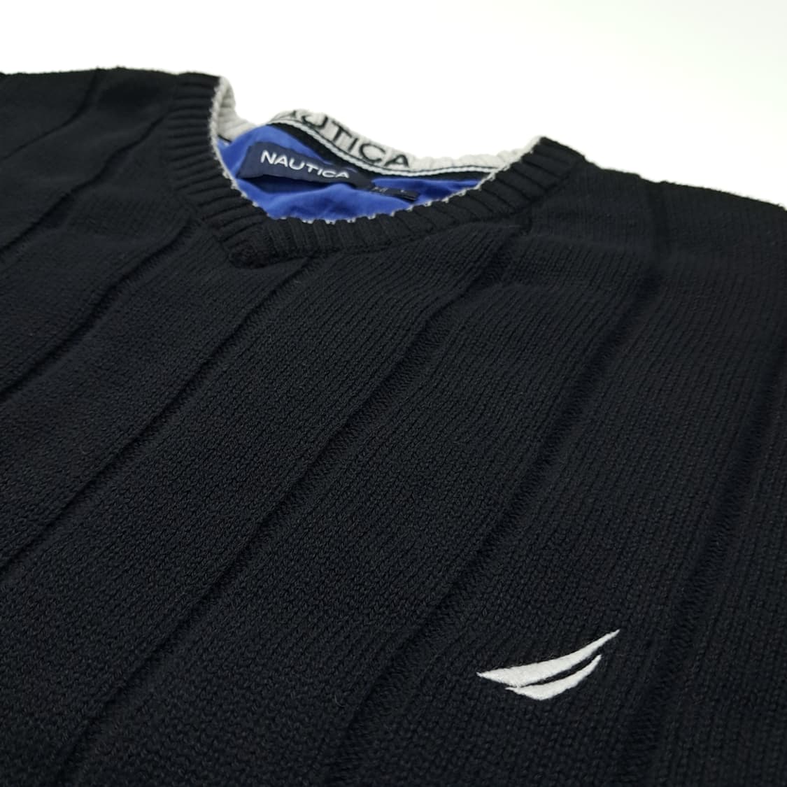 CL133 L 노티카 00s 코튼 립 브이넥 니트 상품이미지3