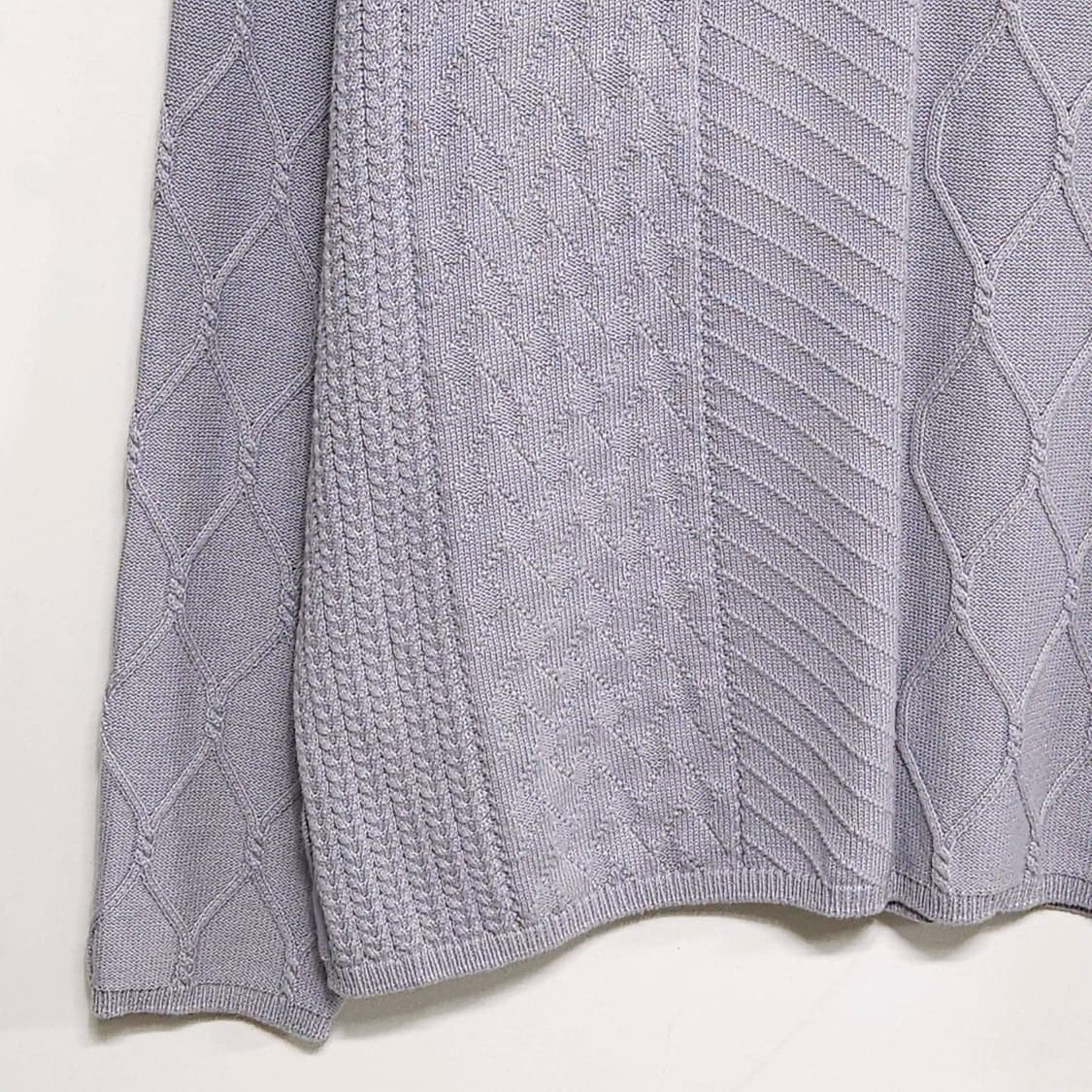 105)Satur 세터 케이블 니트 라벤더 상품이미지3