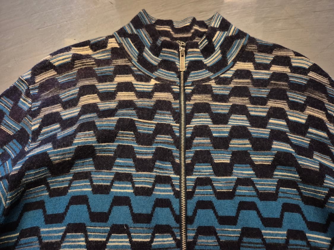 90s 미쏘니 니트 짚업 상품이미지3