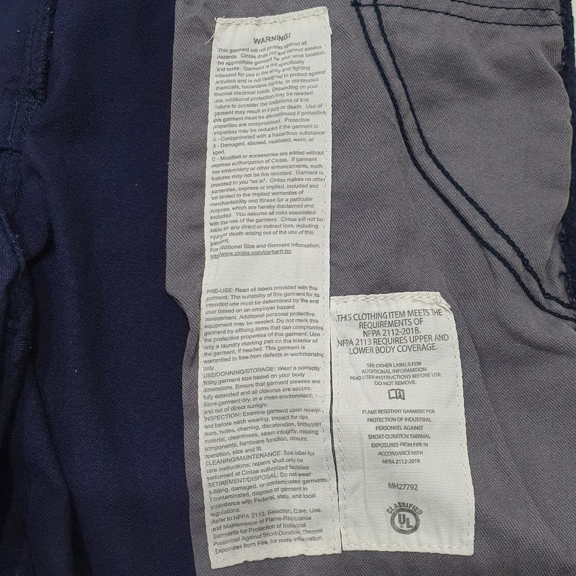 칼하트 싱글니 카펜터 fr 네이비 (32~34) 새제품 상품이미지9