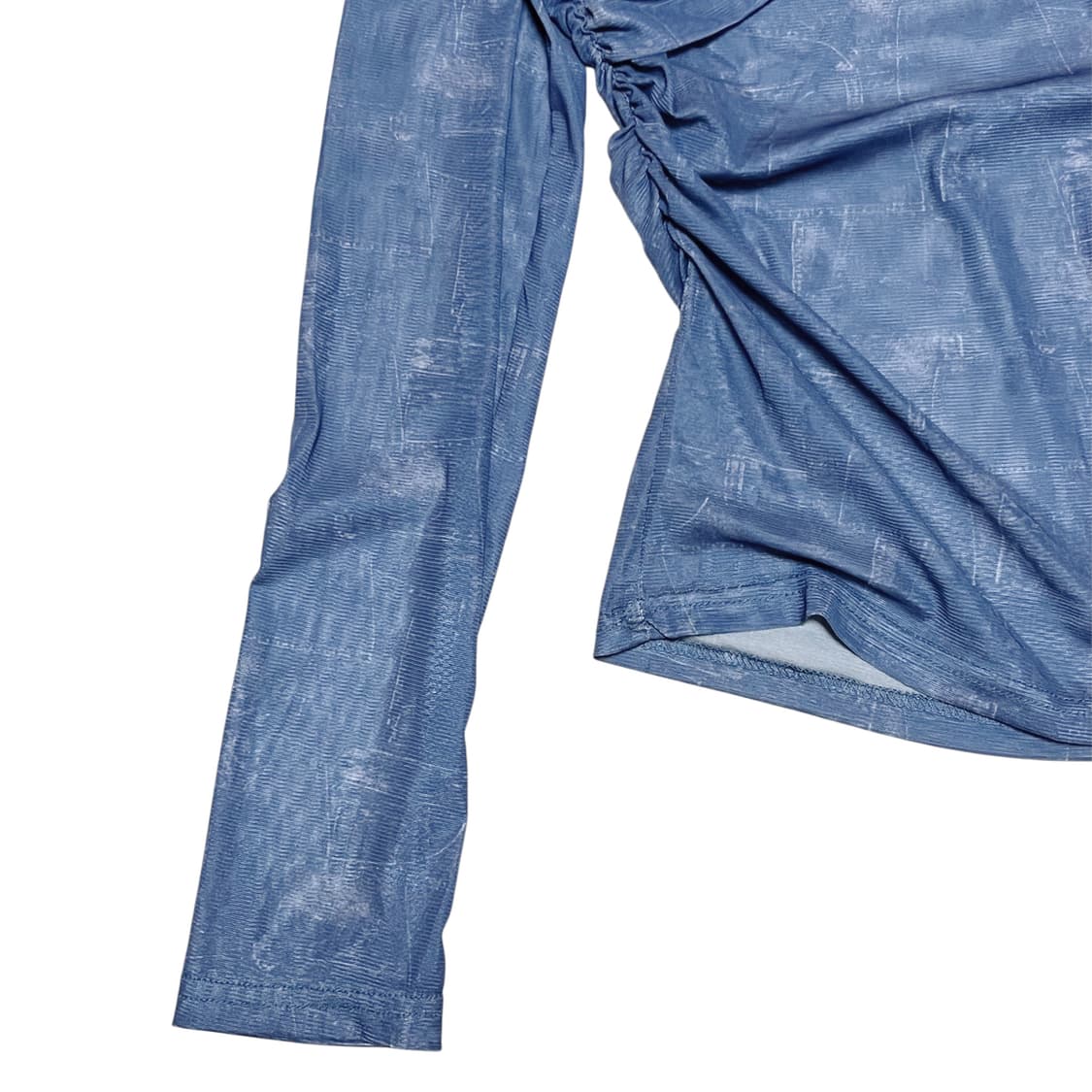 Mesh See-Through Slim Swim Top_Blue 상품이미지3
