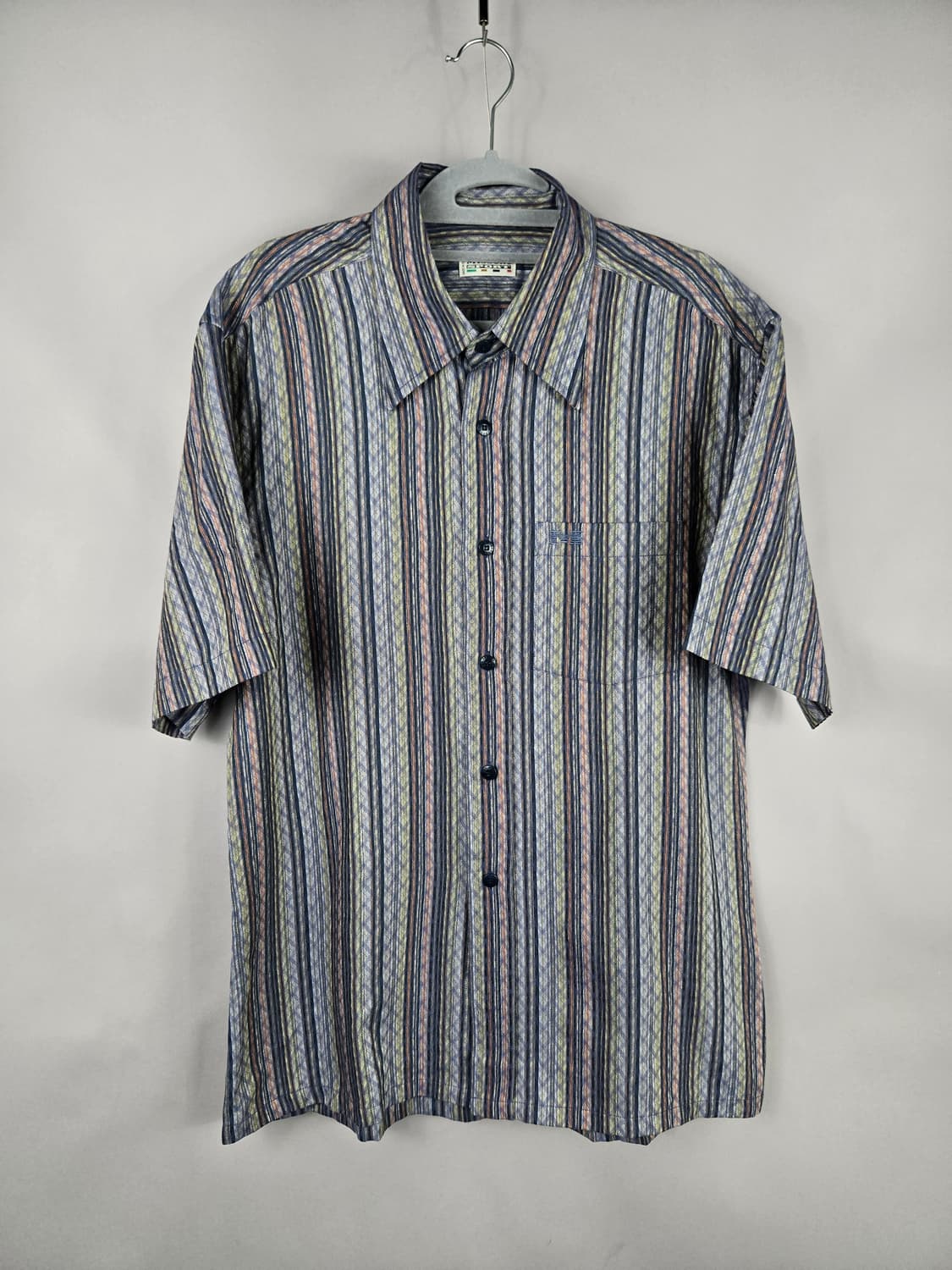 [무료배송]미쏘니 103-180 남성 린넨 마 혼방 반팔 셔츠 빈티지 상품이미지1