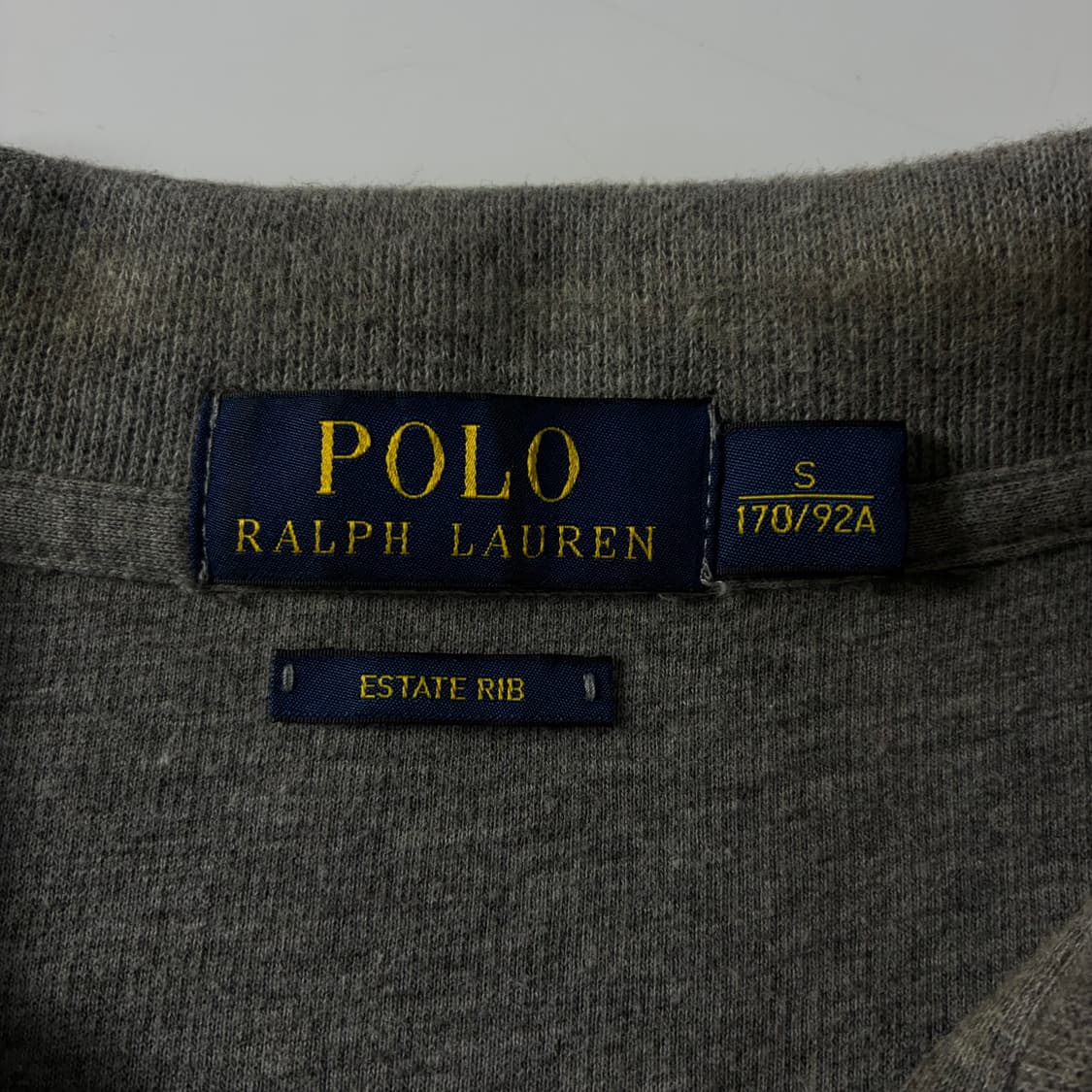 Polo  폴로 랄프로렌 자수 코튼 에스테이트 립 그레이 반집업 상품이미지5