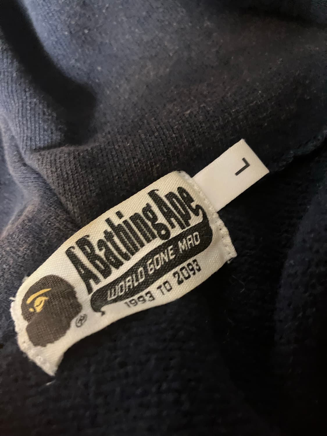 베이프 곤색 후드집업 판매합니다 상품이미지4