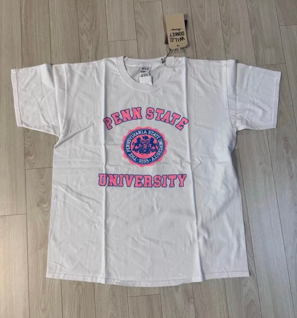 와일드동키  펜 스테이트 티셔츠 L (새상품) 상품이미지1