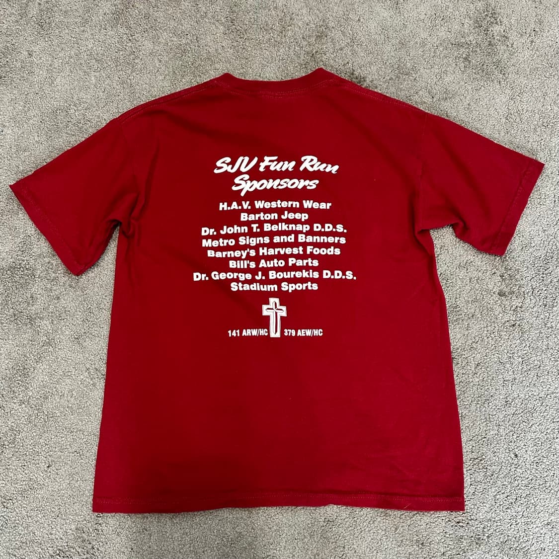 길단 스마일 프린팅 미디크롭M-L 상품이미지2